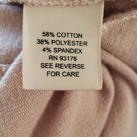 PHILOSOPHY Dusty Rose Sweatshirt Dress, Size Small - Picture 8 of 8